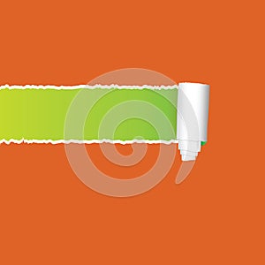 Straight tearing paper vector