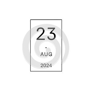 And straightforward emphasizing the numerical 23 prominently at the