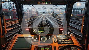 Interior View of a Train Cabin