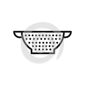 Strainer icon isolated on white background