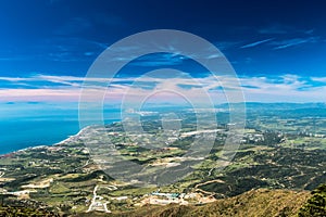 The Strait of Gibraltar from Sierra Bermeja photo