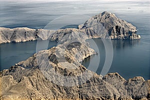 Strait of Hormuz, with a tanker