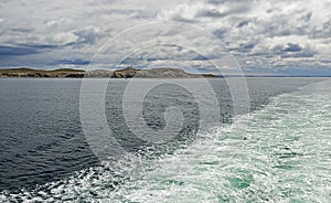 Strait of Magellan and Magdalena island