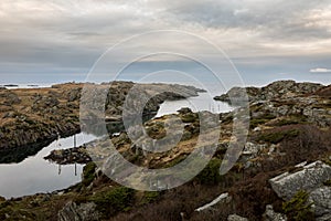 The strait between Rovar and Urd, two islands in The Rovaer archipelago in Haugesund, in the norwegian west coast.