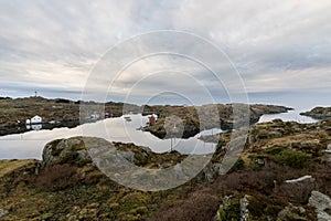 The strait between Rovar and Urd, two islands in The Rovaer archipelago in Haugesund, in the norwegian west coast.