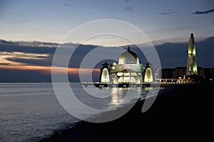 Straits Mosque at Dusk