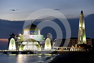 Straits Mosque at Dusk