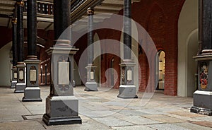 Stralsund.  Historic Arcades of the town hall