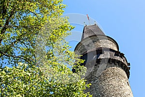 Stramberk City in Czech Republic - Tower Truba - detail