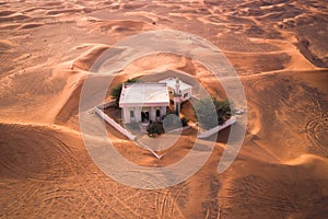 Stranded - An Abandoned Mosque in the desert in the United Arab Emirates Dubai