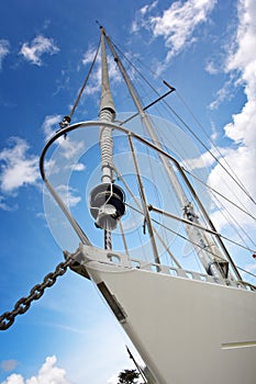 Stranded boat on the beach