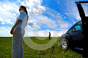 Stranded Couple photo