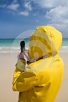 Stranded Woman On Paradise Island