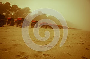 Strandkorb, Strandkoerbe, beach chairs