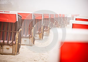 Strandkorb, Strandkoerbe, beach chairs