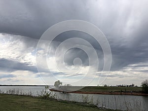 Strange and beautiful sky above Oklahoma City