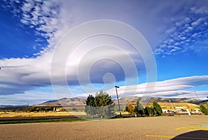 Strange clouds near Salt Lake City, USA