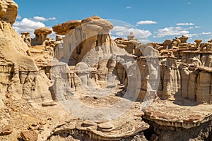 Strange Geological Formations in the Bisti Badlands of New Mexico