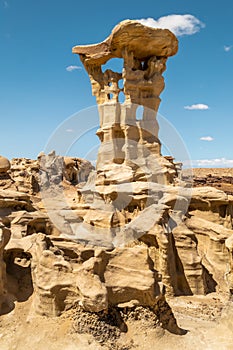 Strange Geological Formations in the Bisti Badlands of New Mexico