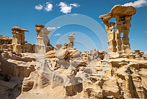 Strange Geological Formations in the Bisti Badlands of New Mexico