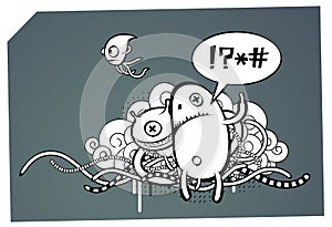 Strange graffiti image