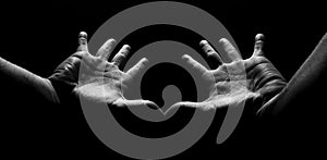 Strange hands in the light