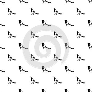 Strange magpie pattern seamless vector