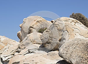 Strange natural rocks formation