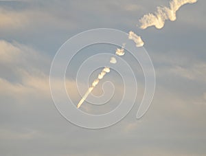 Strange object falling from the sky