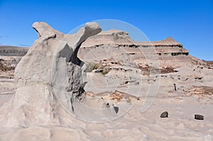 Strange rock formations in the Ischigualasto National Park, Argentina