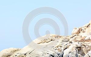 strange rock formations in Naxos