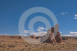 Strange Rock formations on Route 24, Wayne County. UT