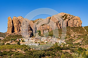 Strange rocks formations behind Aguero village