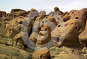 Strange shapes in erosive rocks in Alborz mountains , Iran