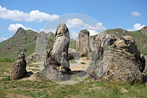 Strange stones in dobrogea mountains,romania