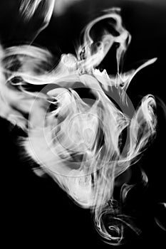 Strangely shaped puff of smoke