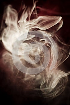 Strangely shaped puff of smoke