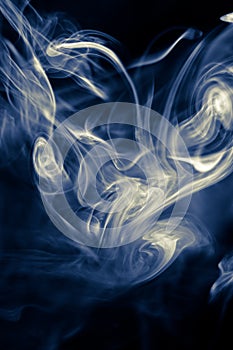 Strangely shaped puff of smoke