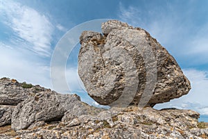 Strangely shaped rocks in the chaos of Nimes le Vieux in the Cevennes National Park