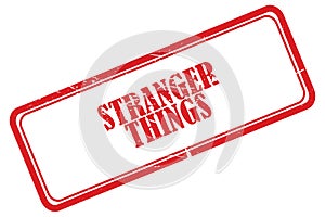 stranger things stamp on white