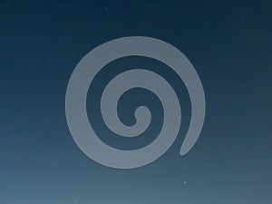 Strar on midnight sky.