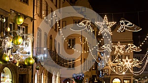 Strasboug December 2015 .Christmas decoration at Strasbourg, Alsace