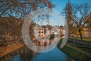 Strasbourg, Alsace, France - Traditional half timbered houses of Petite France