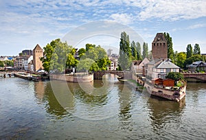 Strasbourg, bridge Ponts Couverts in Petite France photo