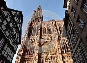 Strasbourg Cathedral or the Cathedral of Our Lady of Strasbourg in Strasbourg, France