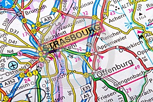 Strasbourg map