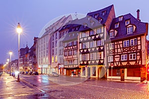 Strasbourg. Petite France district in the old city.