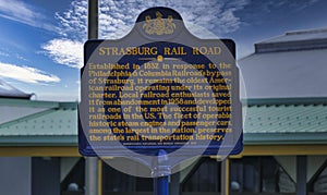 Strasburg Rail Road Historical Sign