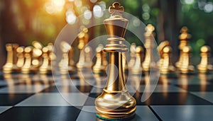 Strategic chess pawns banner signifying challenges, critical decisions, and intelligent moves