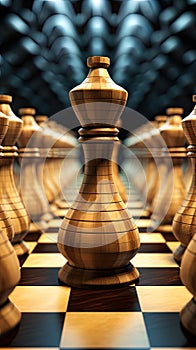 In the strategic game of chess, fierce competition unfolds on the checkered chessboard